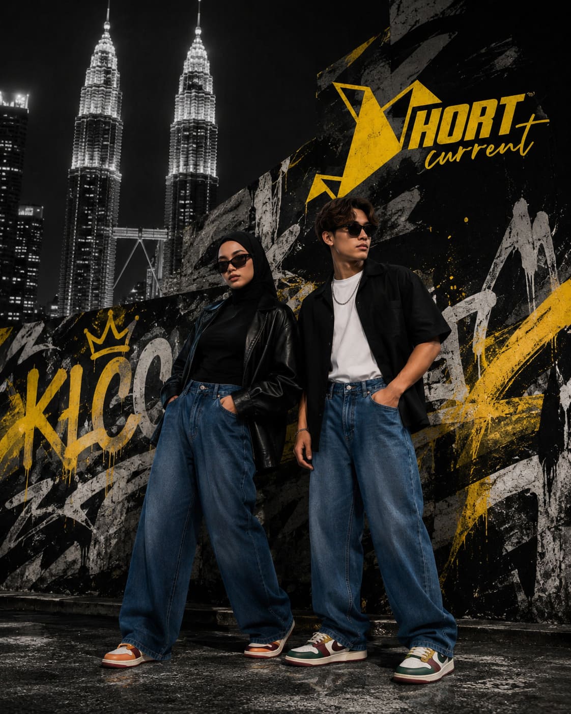 Existing SHORTCURRENT streetwear campaign photograph