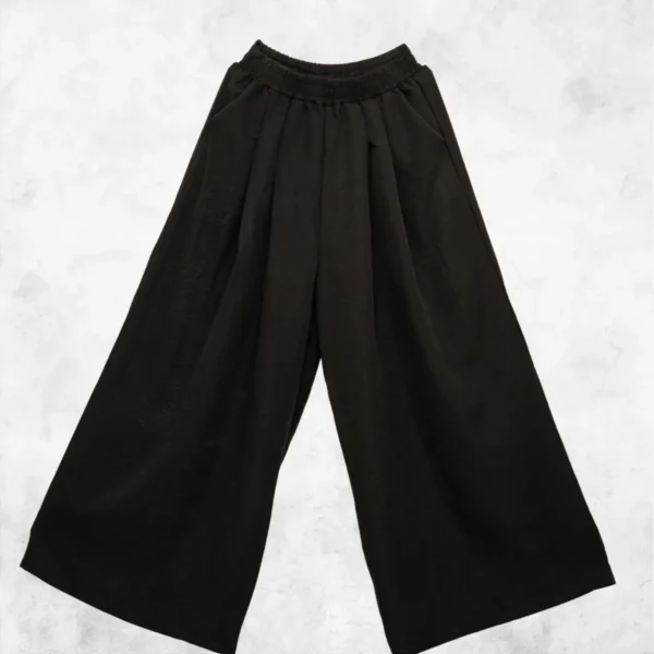 SHORTCURRENT PALLAZO PANTS HIGH WAIST LOOSE WIDE LEG BERPOKET